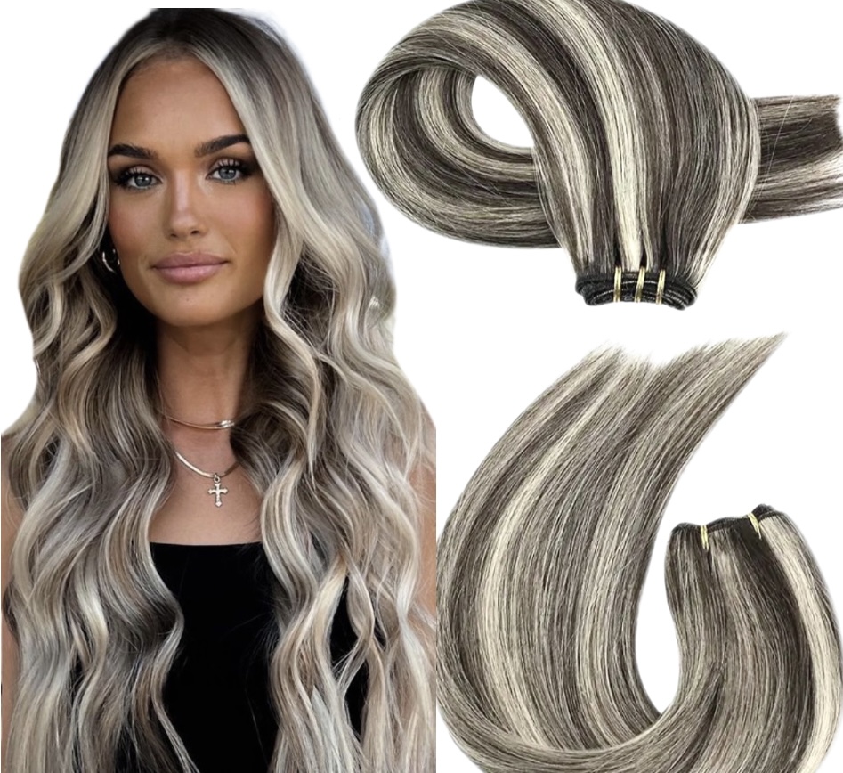 Mini Set Clip-On BALAYAGE 9/light grey - Extensii de par București